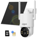 4G LTE Cellular Solar Security Camera, Wireless Outdoor 2.5K Surveillance Camera with SIM Card No-WiFi, 360° Live View, Spotlight Color Night Vision, Motion&Siren Alert, 2-Way Audio