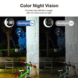 4G LTE Cellular Solar Security Camera, Wireless Outdoor 2.5K Surveillance Camera with SIM Card No-WiFi, 360° Live View, Spotlight Color Night Vision, Motion&Siren Alert, 2-Way Audio